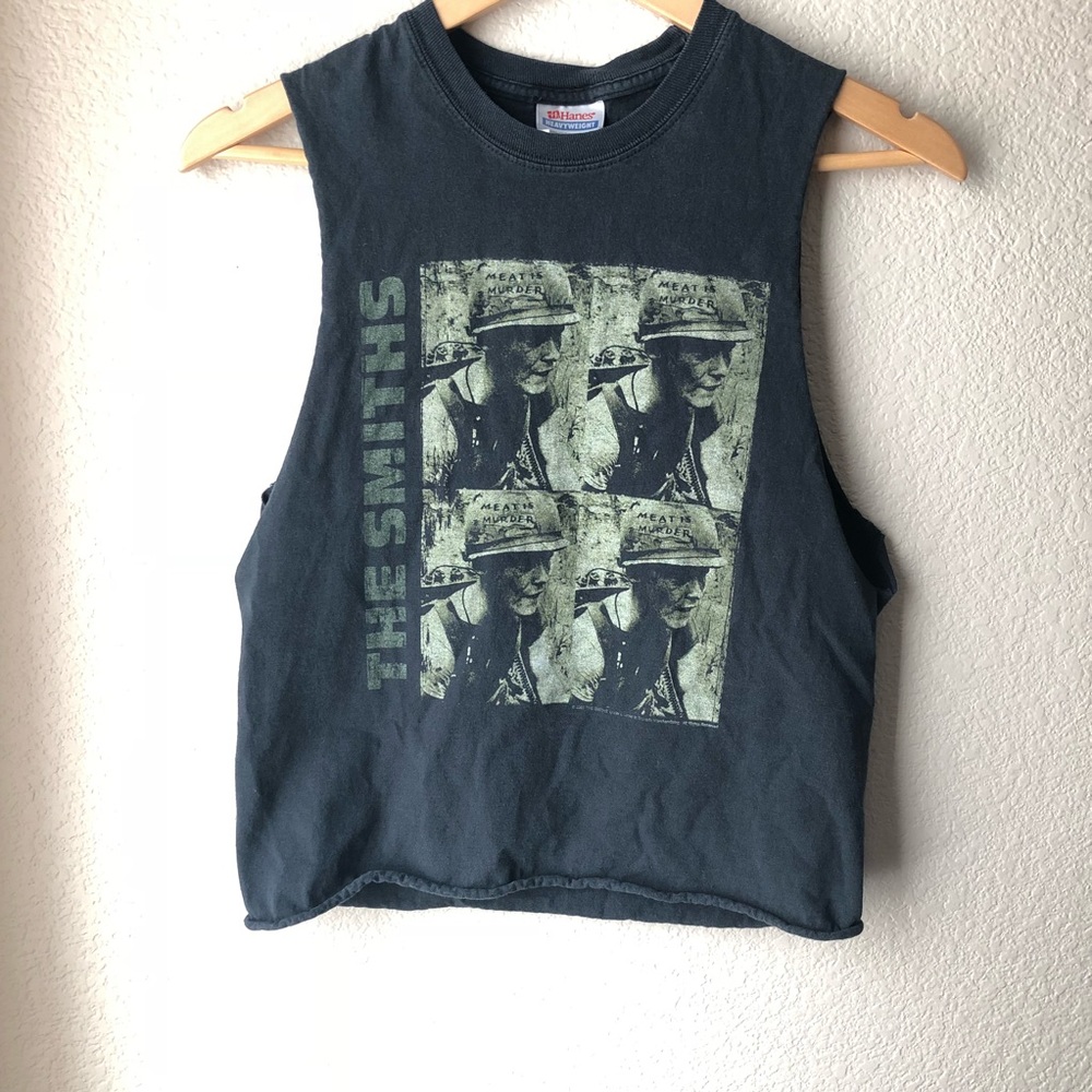 The Smiths “Meat Is Murder” Sleeveless Crop Top